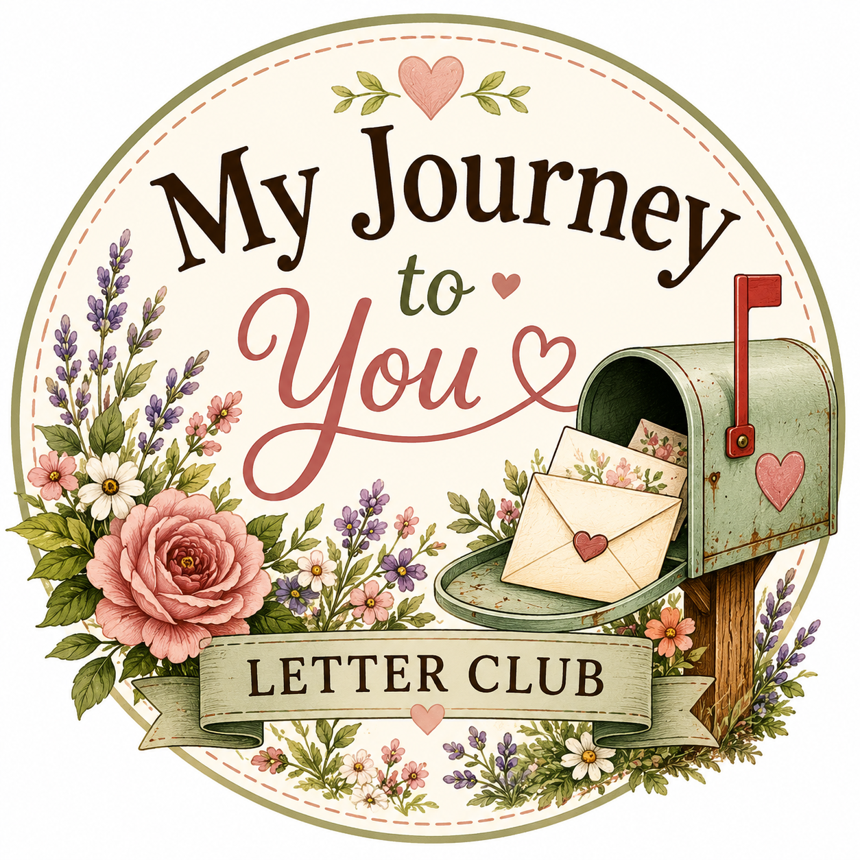 The Letter Club: monthly happy mail for women with handwritten notes, pretty stationery, and words of encouragement for whatever season you are in.